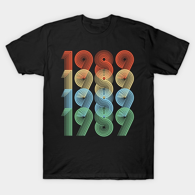 Retro 1989 Birthday T-Shirt by Dirty Custard Designs 